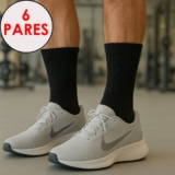 Kit 6 Pares Meias Hoahi Cano Alto Longo Algodão Meia Grossa Frio Academia Esportiva Unissex Casual