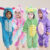 Pijama Infantil Menino Menina Inverno Quentinho Plush Kigurumi Pelúcia Stitch com Zíper Bichinhos