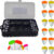 Kit Pesca Completo Maleta Organizador Estojo Anzol Chumbada Girador Boia