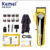 Kemei 8539 Máquina De Cortar Cabelo Masculino Profissional Sem Fio Recarregável Aparador Display LED