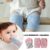 KIT Joelheira para Bebe + Luvinha Mordedor Gengiva Baby Proteção Joelho de Bebe Engatinhar
