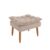 Puff Retangular Opala Luxo Sala de Estar Balaqui Decor