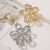 Flor De Metal Prata/Dourado Grampo De Cabelo Giro Acessórios Para Meninas DocesHJ-H70