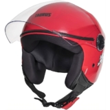 Capacete Taurus Aberto Joy23 Open Face Vermelho Brilhante com Viseira Acoplada