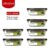 Belifou Kit 6 Potes Herméticos 680ml Vidro 4 Travas Marmita Microondas Resistente
