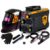 Máquina Inversora De Solda Mma Eletrodo Tig The Black Tools + Mascara Solda Escurecimento + Luvas