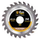 Disco Serra Circular Madeira 110 X 20mm 24 Dentes Marcenaria Tabua The Black Tools