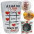 Caneca de Vidro Transparente Azar no Jogo Sorte no Amor de 320ml  da Haüskraft 11x8cm CANC248 Xicara