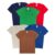 Kit com 8 Camisetas Infantis Manga Curta para Bebê Menino Modelagem Básica Lisa Roupas Leves Confortáveis