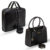 Kit Bolsa Media Transversal Com Necessaire Quadrada Unissex Selten