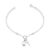 Pulseira Feminina de Prata 925 Cruz e Placa Nossa Senhora