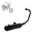 Escapamento Escape Pro Tork Original Para Moto Titan 150 2014 / Cg Start 150 2014 Preto
