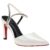 Sapato Feminino Scarpin Salto Alto Traseiro Aberto com Brilho Confortavel 4001