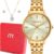 Relógio Feminino Mondaine Dourado Original 1 Ano de Garantia