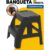Banqueta Escada 2 Degraus Banquinho Plástico Reforçado Forte Multiuso Suporta 120kg Preto Tramontina