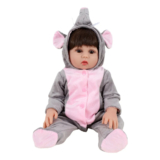 Bebê Reborn Sweetie Roupinha De Elefante Fantasia Especial SFO223
