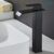 Torneira Banheiro Cascata Quadrado Alta 30cm Misturador Monocomando Preto Fosco Yesop