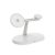 Suporte Dock Carregador Wireless 3 em 1 MagSafe 15W – Smartphone Smartwatch e Fones Branco – Gshield