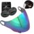 Viseira + Botões Laterais P/ Capacete New Liberty 3 / New Atomic / Joy 23 (Aberto)