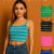 Kit 4 Blusa Feminina Ribana Canelada Top Alcinha Estilo Cropped – Listrada Cores Sortidas