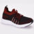 Tênis infantil Juvenil Kidy Energy Respitec Preto Vermelho Flyknit Unissex Cofortável
