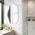Espelho Orgânico Pinterest 60x110cm Lapidado Decorativo Luxo Lavabo Quarto Sala Banheiro Escritório