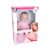 Boneca Cheirinho de Bebe em Vinil 36cm com Vestidinho Rosa Cotiplas – 2080