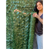 Muro Inglês Jardim Vertical 2,00×0,50 m – Painel de Hera Artificial Decorativo