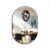 Espelho Pinterest Orgânico Decorativo Grande 64x44cm Borda em Couro 3cm – Mod. Pílula