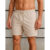 Bermuda Short Masculino Adulto Sandrini Linho Casual Confortável