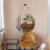 Espelho Decorativo Redondo Banheiro + Suporte de Parede 60cm Adnet Suspenso C/ Alça em Couro Ecológ