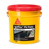 Manta Líquida Impermeabilizante para Lajes e Áreas Frias – Sika® Igolflex® PU Preto 18 kg – SIKA
