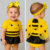 Body bebe abelhinha para mêsversario – KIT 3 PEÇAS.