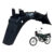 Paralama Traseiro Completo Cg 125 Titan 2000 2001 2002 2003 2004 Preto Paralama Trás