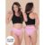 Kit 5 Calcinhas Vitória Cintura Alta Algodão Penteado Moda Feminina