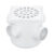 Caixa Sifonada Branca Quadrada Com Grelha Ralo 100mm  Esgoto Banheiro Sifão DN 100x100x50mm – HERC