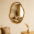 Espelho Orgânico Lopazzi Com Moldura em Alumínio Borda 70x50cm Banheiro Lavabo Decorativo Decoração