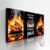 Kit 3 Quadros Decorativos  Hot Dog para lanchonete, com Frase Personalizada!