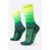Meia HUPI Colors Verde 1 Par Tamanho 36-42, Ideal para Corrida e Ciclismo Cano Médio