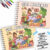 Livro de Colorir Girl Moments Tamanho Grande 20x30cm Capa Dura Flexível Wire-o