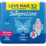 Absorvente Sempre Livre Adapt Plus Suave Abas com 32 Unidades