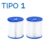 2 Unidades Refil Tipo 1 Para Filtro 1249 litros/hora 110V ou 220V Bestway