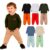 Kit 10 Peças Conjunto Camiseta Manga longa e Calça Moletom Bebe Menino Infantil Masculino Meia Estação Inverno Frio