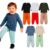 Kit 4 Peças Conjunto Camiseta Manga longa e Calça Moletom Bebe Menino Infantil