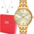 Relógio Mondaine Feminino Garantia 1 Ano Dourado Prova Dágua