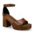 Tamanco Feminino Sandália Fivela Salto Alto Grosso Bloco Madeira 7012