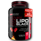 Termogênico 6 Six Lipo Black Ultra Concentrate 60 Cáps – Bodybuilders