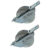 Kit 2 Roldana Aliaço 2 1/2 Polegada (6,2 Cm) Suporte Portão Cantoneira V
