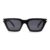 Óculos de Sol Retangular Mônaco Preto UV400 Unissex