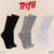 Kit com 3 Pares de Meias Trifil Esportiva Lisa Modelo Cano Longo Calcanhar Verdadeiro Básica Sport